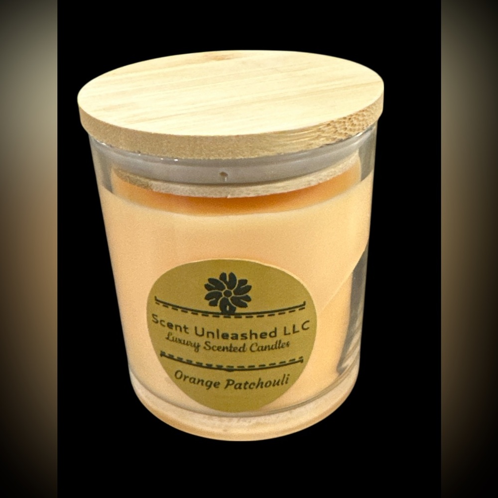 ORANGE PATCHOULI, SCENT UNLEASHED LLC LUXURY HAND POURED SCENTED CANDLES - Picture 2 of 3